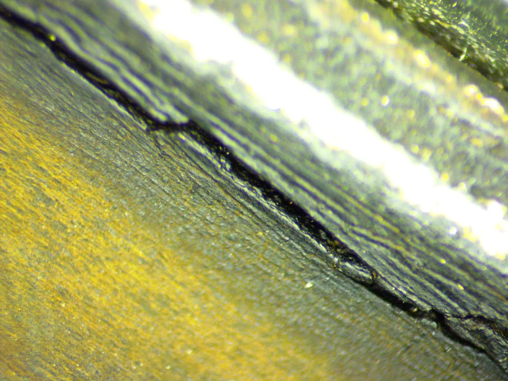 Inspect the OEM elastomer damper