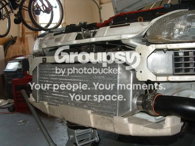 Fit the front-mount intercooler