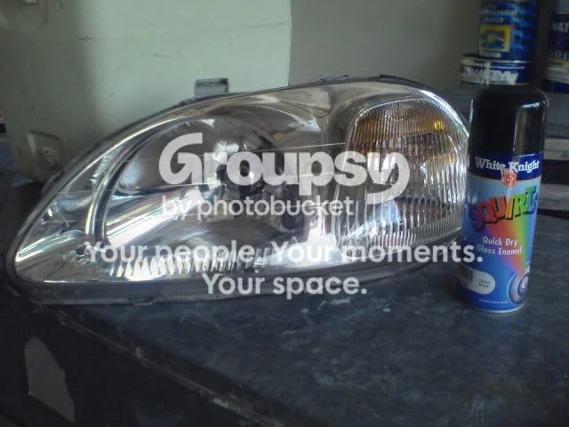 EK Civic Type R-Style Headlight Blackout (No-Oven Method)
