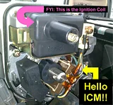 Photograph and disconnect the ICM wiring