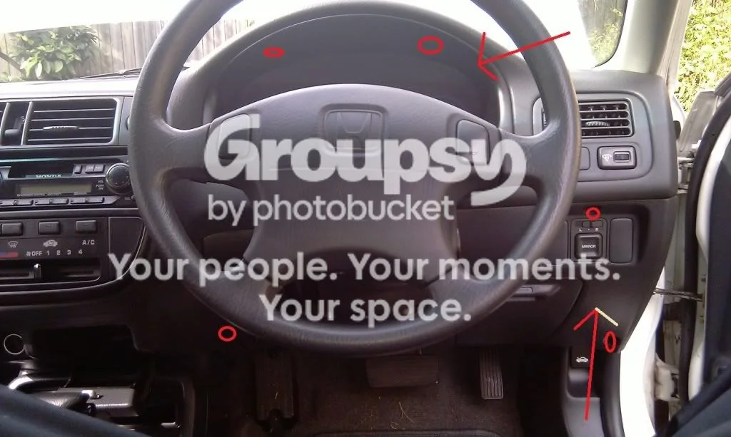 Remove the cluster surround and instrument cluster