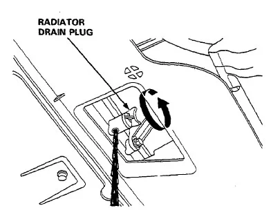 Drain the engine block