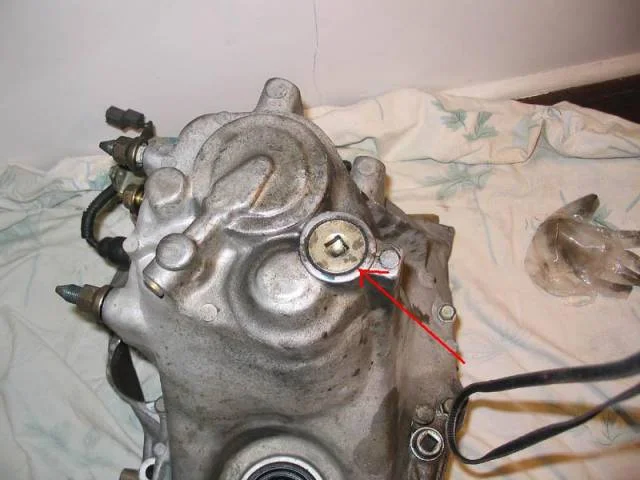 Open the transmission housing