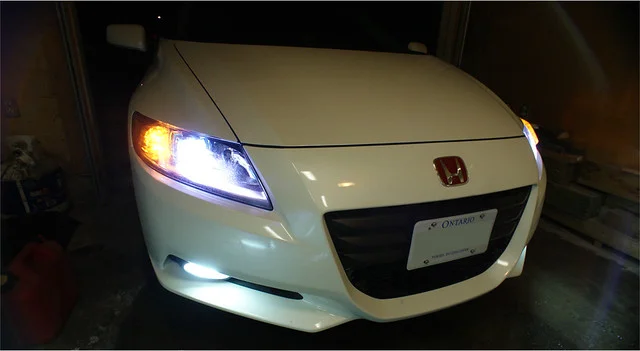 Honda CR-Z Front and Rear H Emblem Replacement (Red JDM Badges)