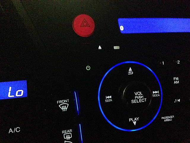 Honda CR-Z JDM Red Hazard Switch Installation (Non-Navi Head Unit)